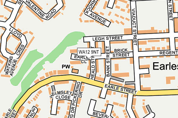 WA12 9NT map - OS OpenMap – Local (Ordnance Survey)