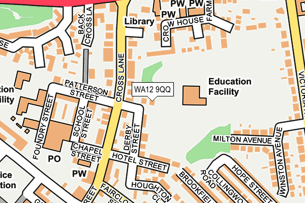 WA12 9QQ map - OS OpenMap – Local (Ordnance Survey)
