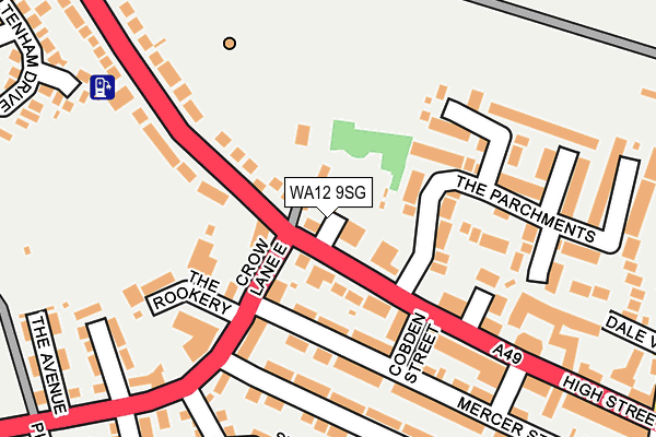 WA12 9SG map - OS OpenMap – Local (Ordnance Survey)