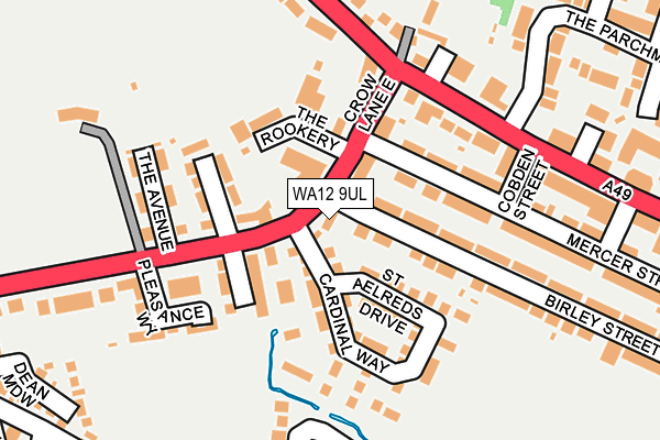 WA12 9UL map - OS OpenMap – Local (Ordnance Survey)