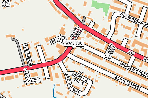 WA12 9UU map - OS OpenMap – Local (Ordnance Survey)