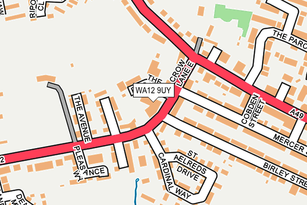 WA12 9UY map - OS OpenMap – Local (Ordnance Survey)