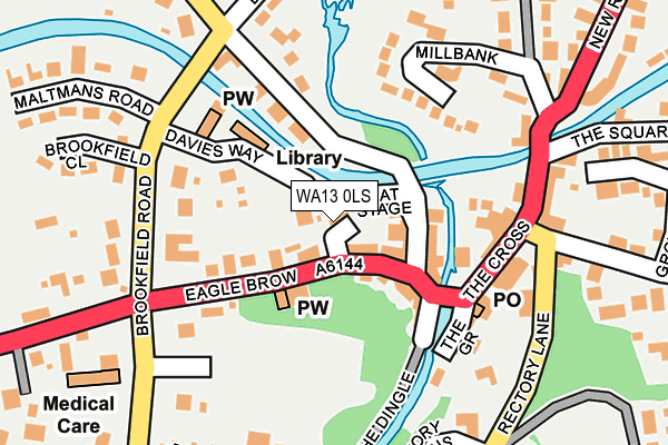 WA13 0LS map - OS OpenMap – Local (Ordnance Survey)