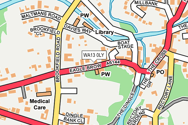 WA13 0LY map - OS OpenMap – Local (Ordnance Survey)