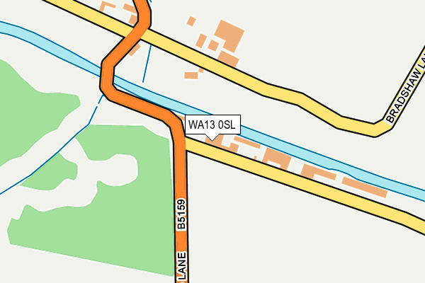 WA13 0SL map - OS OpenMap – Local (Ordnance Survey)
