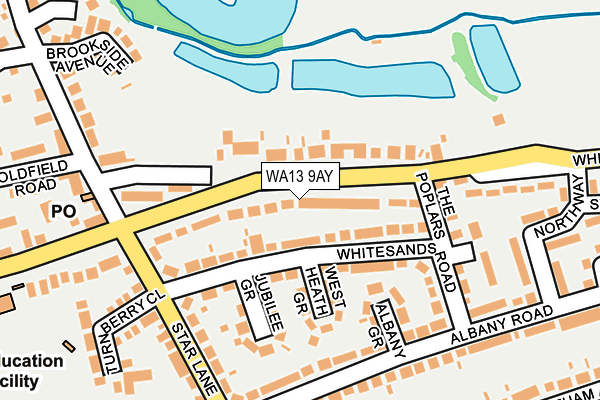 WA13 9AY map - OS OpenMap – Local (Ordnance Survey)