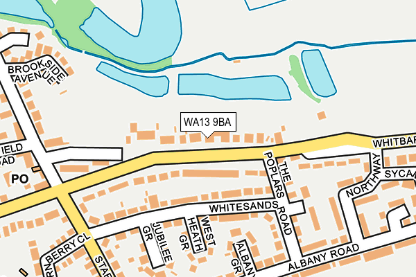 WA13 9BA map - OS OpenMap – Local (Ordnance Survey)