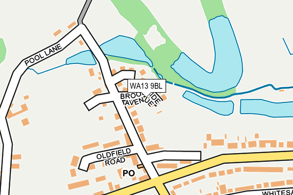 WA13 9BL map - OS OpenMap – Local (Ordnance Survey)