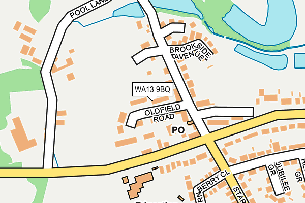 WA13 9BQ map - OS OpenMap – Local (Ordnance Survey)