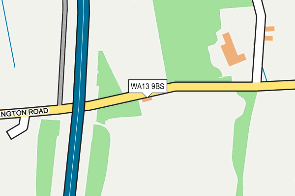 WA13 9BS map - OS OpenMap – Local (Ordnance Survey)