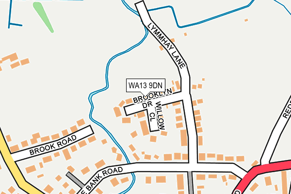 WA13 9DN map - OS OpenMap – Local (Ordnance Survey)