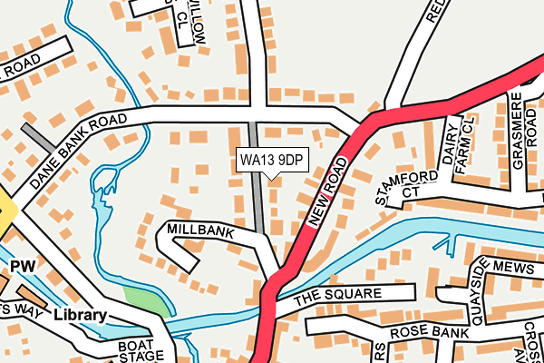 WA13 9DP map - OS OpenMap – Local (Ordnance Survey)