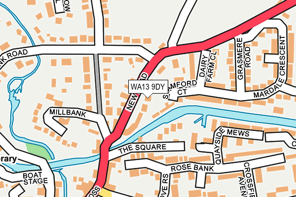 WA13 9DY map - OS OpenMap – Local (Ordnance Survey)