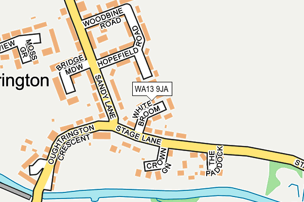 WA13 9JA map - OS OpenMap – Local (Ordnance Survey)