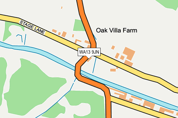 WA13 9JN map - OS OpenMap – Local (Ordnance Survey)