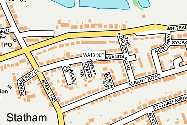 WA13 9LF map - OS OpenMap – Local (Ordnance Survey)