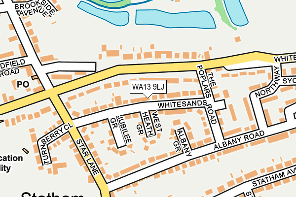 WA13 9LJ map - OS OpenMap – Local (Ordnance Survey)