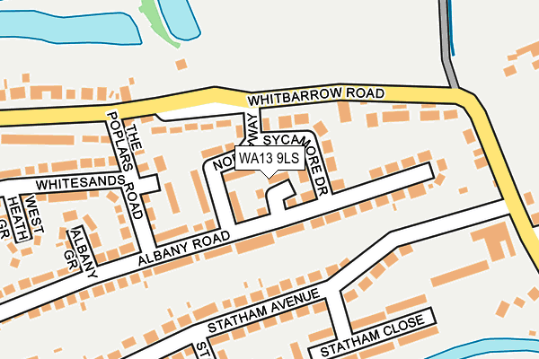 WA13 9LS map - OS OpenMap – Local (Ordnance Survey)