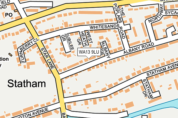 WA13 9LU map - OS OpenMap – Local (Ordnance Survey)