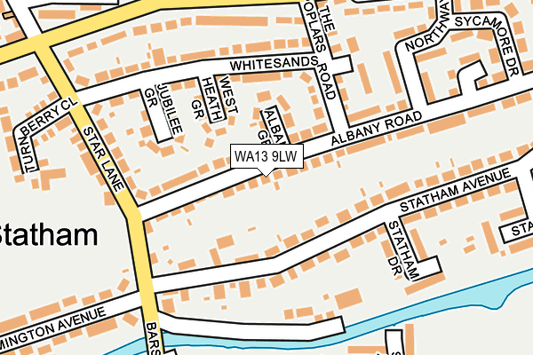 WA13 9LW map - OS OpenMap – Local (Ordnance Survey)