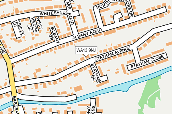 WA13 9NJ map - OS OpenMap – Local (Ordnance Survey)