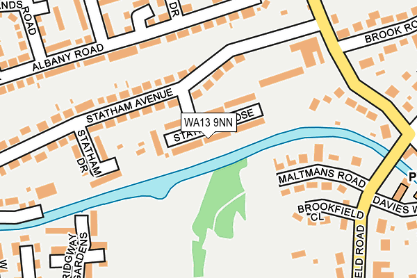 WA13 9NN map - OS OpenMap – Local (Ordnance Survey)