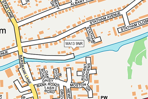 WA13 9NR map - OS OpenMap – Local (Ordnance Survey)