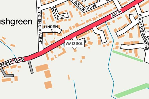 WA13 9QL map - OS OpenMap – Local (Ordnance Survey)