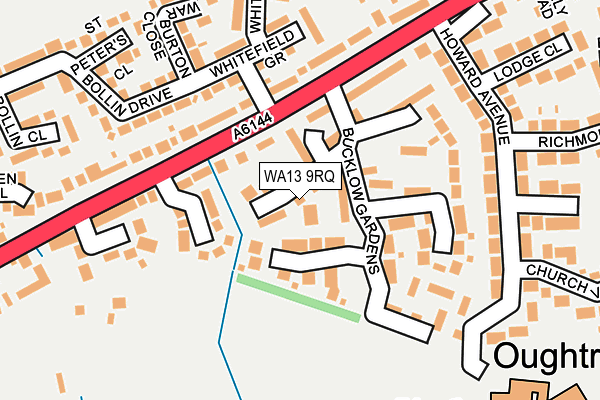 WA13 9RQ map - OS OpenMap – Local (Ordnance Survey)