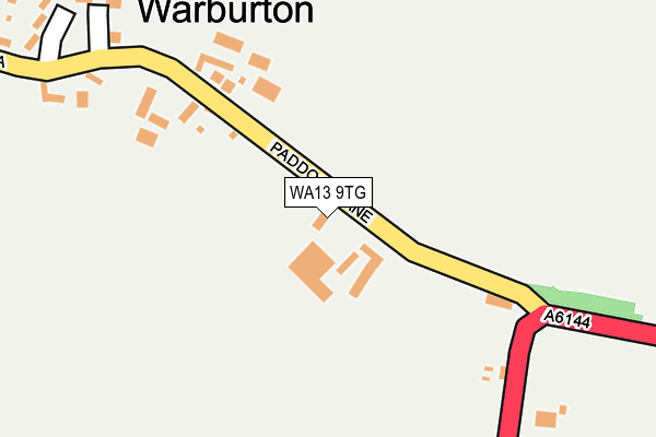 WA13 9TG map - OS OpenMap – Local (Ordnance Survey)