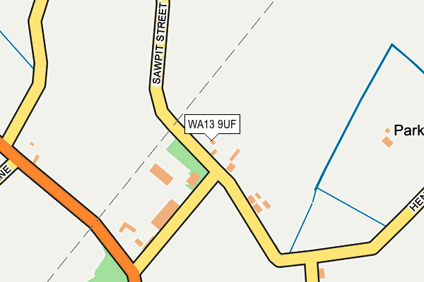 WA13 9UF map - OS OpenMap – Local (Ordnance Survey)