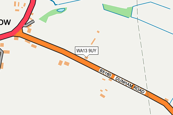 WA13 9UY map - OS OpenMap – Local (Ordnance Survey)