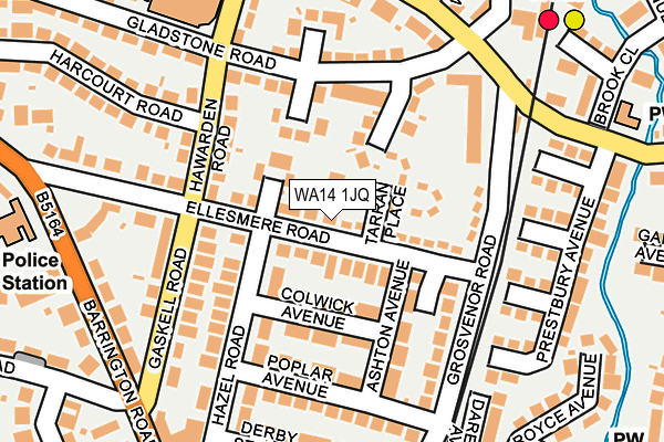 WA14 1JQ map - OS OpenMap – Local (Ordnance Survey)