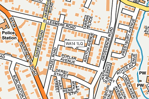 WA14 1LQ map - OS OpenMap – Local (Ordnance Survey)