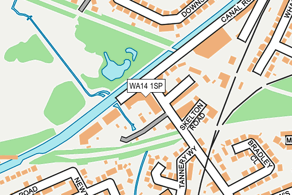 WA14 1SP map - OS OpenMap – Local (Ordnance Survey)