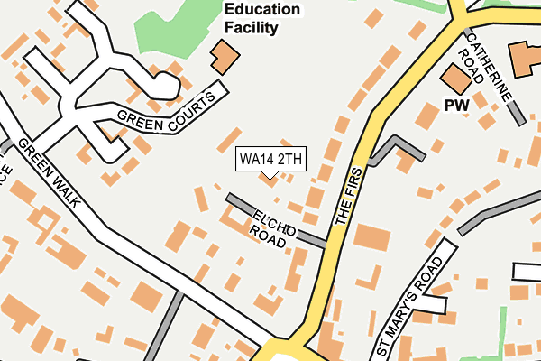 Map of HIGH ROW ESTATES LIMITED at local scale