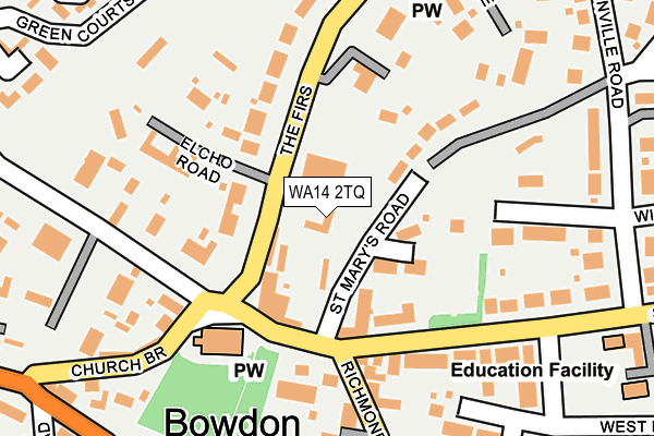 Map of BOWDON HOLDINGS LTD at local scale