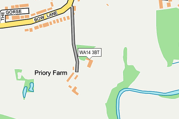 WA14 3BT map - OS OpenMap – Local (Ordnance Survey)