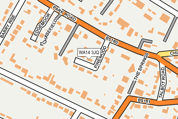 WA14 3JQ map - OS OpenMap – Local (Ordnance Survey)
