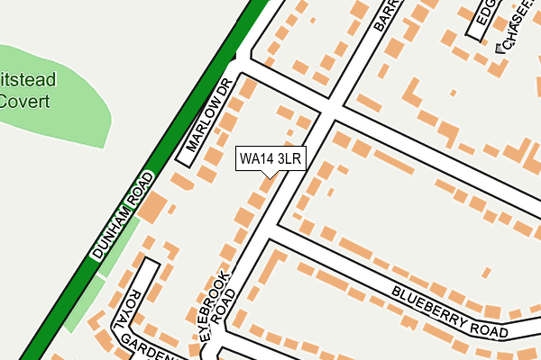 WA14 3LR map - OS OpenMap – Local (Ordnance Survey)
