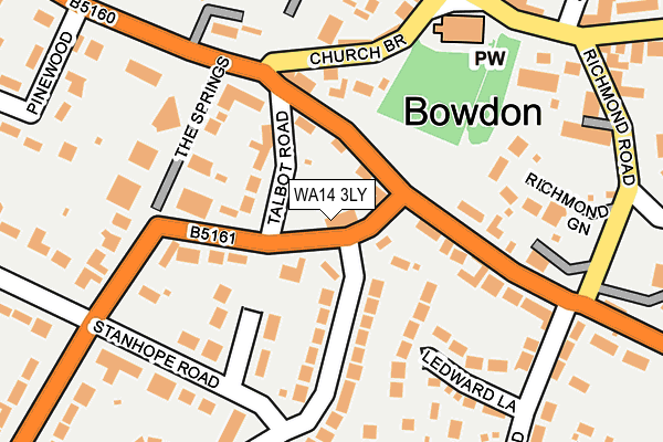 Map of BOWGREEN PROPERTY INVESTMENTS LIMITED at local scale
