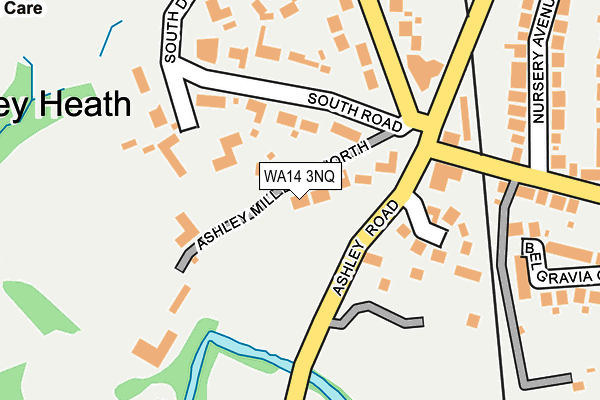 WA14 3NQ map - OS OpenMap – Local (Ordnance Survey)