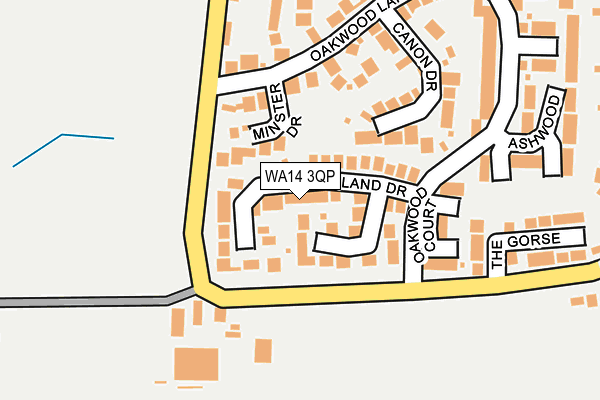 WA14 3QP map - OS OpenMap – Local (Ordnance Survey)