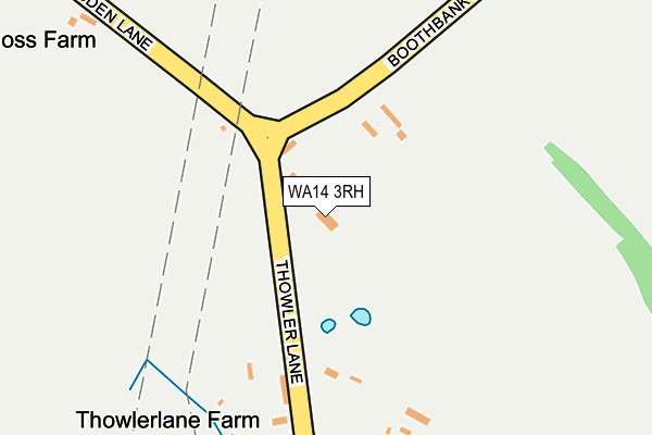 WA14 3RH map - OS OpenMap – Local (Ordnance Survey)