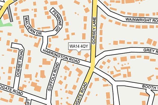WA14 4QY map - OS OpenMap – Local (Ordnance Survey)