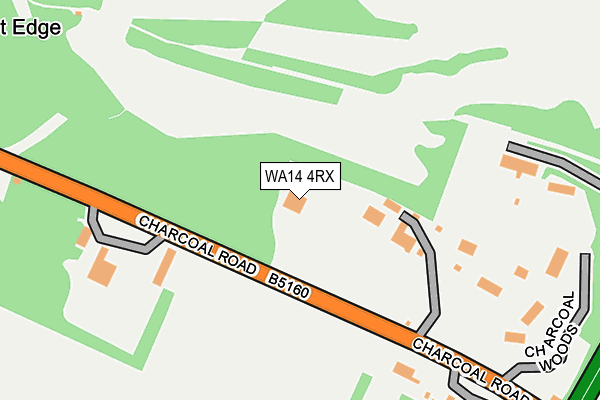 WA14 4RX map - OS OpenMap – Local (Ordnance Survey)
