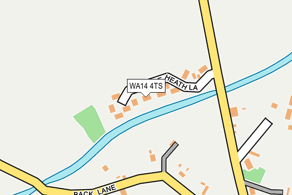 WA14 4TS map - OS OpenMap – Local (Ordnance Survey)
