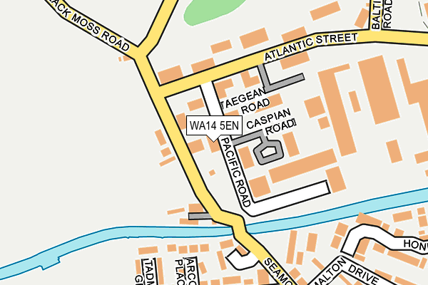 WA14 5EN map - OS OpenMap – Local (Ordnance Survey)