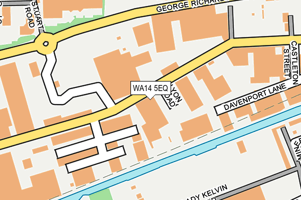 WA14 5EQ map - OS OpenMap – Local (Ordnance Survey)