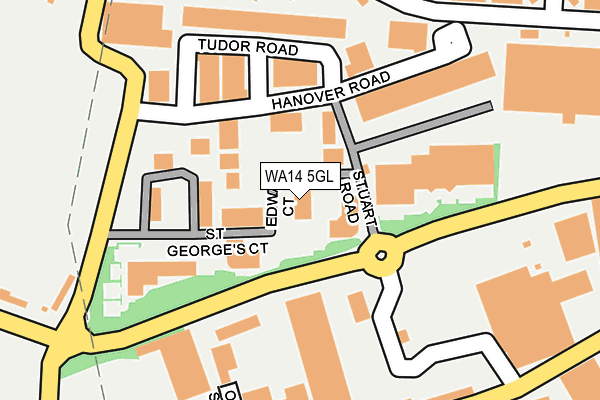 WA14 5GL map - OS OpenMap – Local (Ordnance Survey)